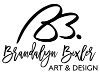 an artist and creative logo on a black background